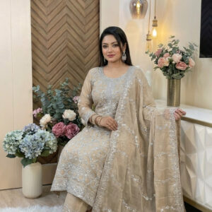 Premium chinon fabrics ready dress