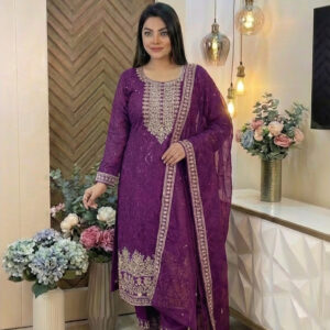 Premium chinon fabrics ready dress